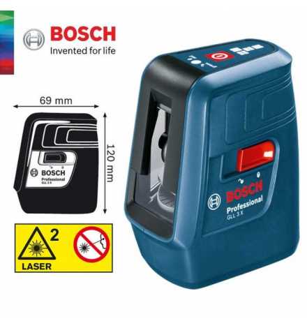 Laser croisé professionnel Bosch GLL 3X | Prix pas cher, Outil de mesure électronique - en Tunisie 