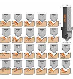 CORPS DE LA FRAISE S 20 AVEC 22 COUTEAUX PROFILÉS POUR MDF 616.000.01 CMT | Prix pas cher, Accessoire pour défonceuse et affleur