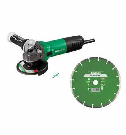 Meuleuse HITACHI ø125mm 1200W G13SW poignée anti-vibration G13SW + disc diamant 773071 | Prix pas cher, Meuleuse et rainureuse -