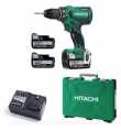 Perceuse visseuse 14,4V 5AH en coffret 3 batteries LIION DS14DBS Hitachi - Hikoki