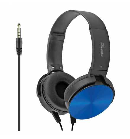 Casque stéréo avec Micro Promate Chime / Bleu | Prix pas cher, Casques et écouteurs - en Tunisie 