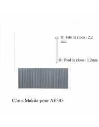 CLOU 50mm(5000)GALVA AF505/550H MAKITA F-31957 | Prix pas cher, Pointe - en Tunisie 