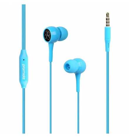 Ecouteurs Stereo Avec Micro PROMATE - Bleu BENT.BL | Prix pas cher, Casques, micros - en Tunisie 