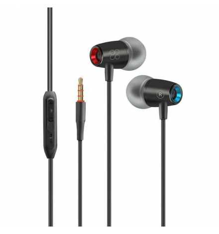 Ecouteurs filaires Ear Stereo Earphones with In-Line Microphone Noir PROMATE | Prix pas cher, Casques, micros - en Tunisie 