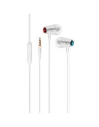 Ecouteurs filaires Ear Stereo Earphones with In-Line Microphone Blanc PROMATE | Prix pas cher, Casques, micros - en Tunisie 