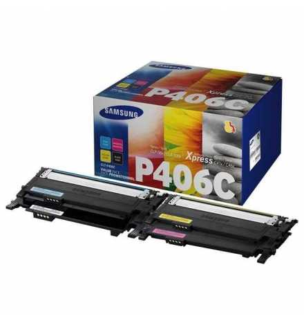 Samsung CLT-P406C 4-pack Black/Cyan/Magenta/Yellow Toner Cartridges | Prix pas cher, Cartouches, toners, papiers - en Tunisie 