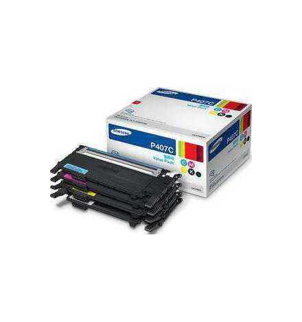 Samsung CLT-P407C 4-pack Black/Cyan/Magenta/Yellow Toner Cartridges | Prix pas cher, Toners - en Tunisie 