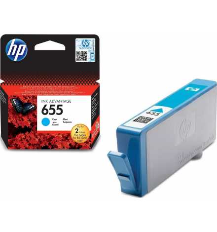 HP 655 Cyan Original Ink Advantage Cartridge | Prix pas cher, Cartouches, toners, papiers - en Tunisie 