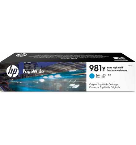 HP 981Y Extra High Yield Cyan Original PageWide Cartridge | Prix pas cher, Cartouches, toners, papiers - en Tunisie 