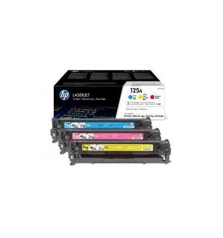 HP 125A 3-pack Cyan/Magenta/Yellow Original LaserJet Toner Cartridges | Prix pas cher, Cartouches, toners, papiers - en Tunisie