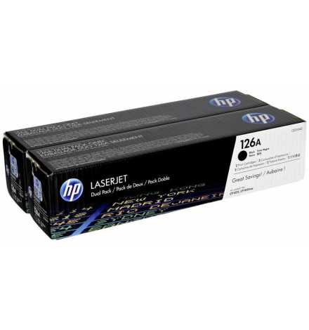 TONER HP 126A 2-pack Black Original LaserJet Toner Cartridges | Prix pas cher, Toners - en Tunisie 