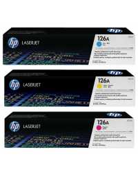 TONER HP 126A 3-pack Cyan/Magenta/Yellow Original LaserJet Toner | Prix pas cher, Cartouches, toners, papiers - en Tunisie 