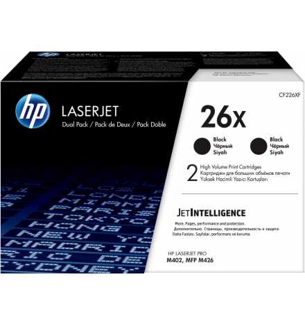 HP 26X 2-pack High Yield Black Original LaserJet Toner Cartridges | Prix pas cher, Cartouches, toners, papiers - en Tunisie 