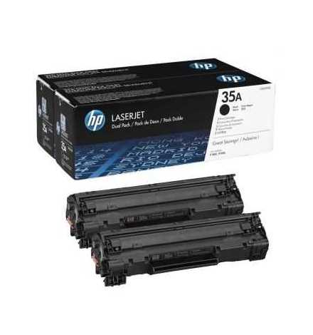 HP 35A 2-pack Black Original LaserJet Toner Cartridges | Prix pas cher, Cartouches, toners, papiers - en Tunisie 