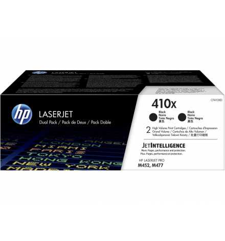 HP 410X 2-pack High Yield Black Original LaserJet Toner Cartridges | Prix pas cher, Cartouches, toners, papiers - en Tunisie 