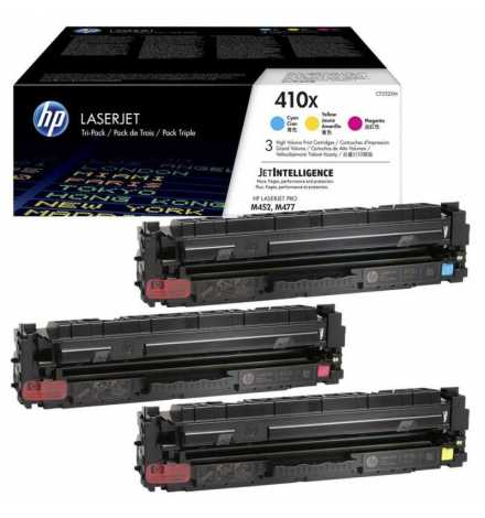 HP 410X 3-pack High Yield Cyan/Magenta/Yellow Original LaserJet Toner Cartridges | Prix pas cher, Cartouches, toners, papiers - 