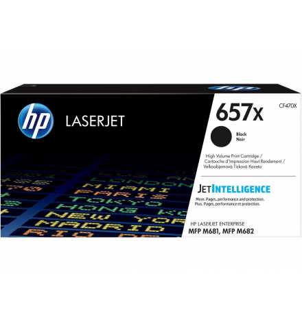 HP 657X High Yield Black Original LaserJet Toner Cartridge | Prix pas cher, Cartouches, toners, papiers - en Tunisie 