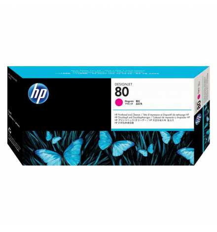 HP 80 Magenta DesignJet Printhead and Printhead Cleaner | Prix pas cher, Cartouches, toners, papiers - en Tunisie 