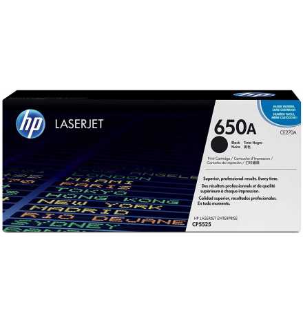 HP 650A Black Original LaserJet Toner Cartridge | Prix pas cher, Cartouches, toners, papiers - en Tunisie 