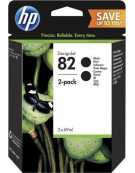 Cartouches HP 82 2-pack 69-ml Black DesignJet Ink Cartridges