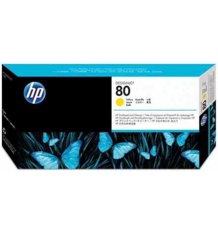 HP 80 Yellow DesignJet Printhead and Printhead Cleaner | Prix pas cher, Cartouches, toners, papiers - en Tunisie 