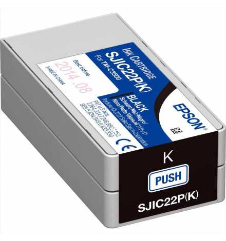 SJIC22P(K): Ink cartridge for ColorWorks C3500 (Black) | Prix pas cher, Cartouches, toners, papiers - en Tunisie 