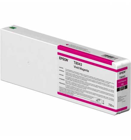 Singlepack Vivid Magenta T804300 UltraChrome HDX/HD 700ml pour P6000 / P7000/ P8000 /P9000 | Prix pas cher, Cartouches Epson - 