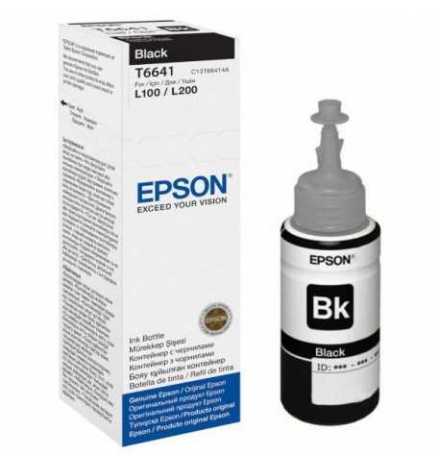 T6641 Black ink bottle 70ml Pour L110/L120/L130/L310/L210/L220/L382/L386/L455/L550/L565/L1300/l3050/l355 | Prix pas cher, Cartou