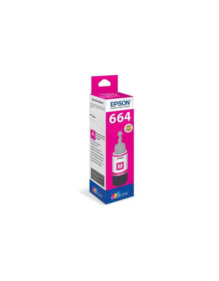 T6643 Magenta Ink Bottle 70ml Pour L110l120l130l310l210l220l382l386l455l550l565l1300 9850