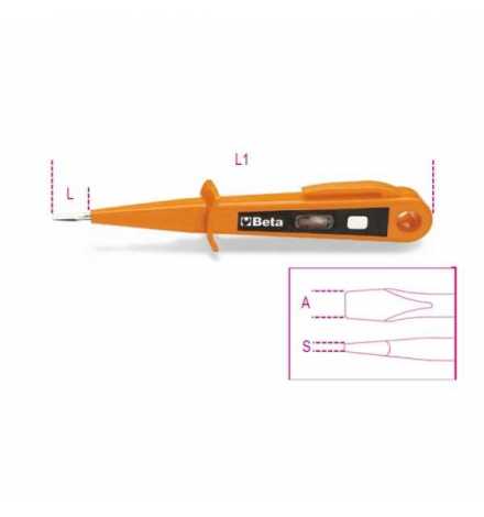 1253A TOURNEVIS DETECTEUR DE TENSION 125/250V A DOUBLE ISOLATION 0.5*3*15 BETA | Prix pas cher, Tournevis: plat, cruciforme, tor