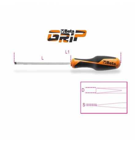 1264 TOURNEVIS A LAME FRAISEE A FENTE 0.6*3*100 BETA | Prix pas cher, Tournevis: plat, cruciforme, torx, de précision - en Tuni