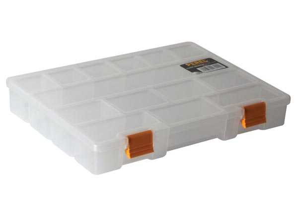 Perel Boîte plastique modulable 20 casiers pas cher 