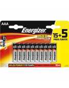 Piles Energizer Max + Power Seal AAA paquet de 20 piEces