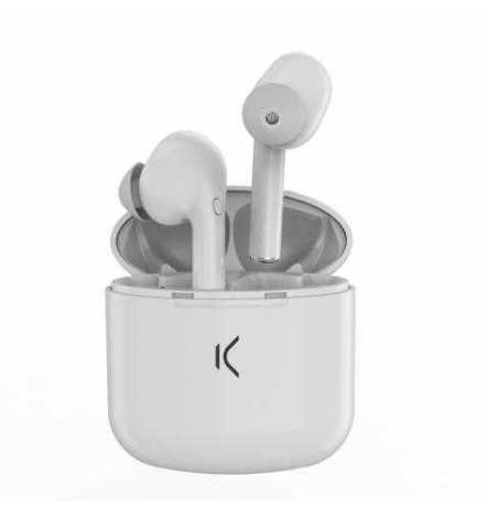 KSIX TRUE BUDS HEADPHONES 100% SANS FIL AVEC MICROPHONE BLANC | Prix pas cher, Casque audio - en Tunisie 