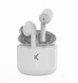 KSIX TRUE BUDS HEADPHONES 100% SANS FIL AVEC MICROPHONE BLANC | Prix pas cher, Casque audio - en Tunisie 