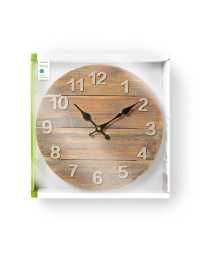 Nedis Circular Wall Clock 30 cm Diameter Wooden | Prix pas cher, Horloge murale - en Tunisie 