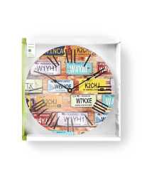 Nedis Circular Wall Clock 30 cm Diameter Travel-Theme | Prix pas cher, Horloge murale - en Tunisie 