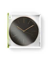 Nedis Circular Wall Clock 30 cm Diameter Black & Rose Gold | Prix pas cher, Horloge murale - en Tunisie 