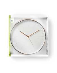 Nedis Circular Wall Clock 30 cm Diameter White & Rose Gold | Prix pas cher, Horloge murale - en Tunisie 
