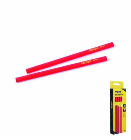 CRAYON DE CHARPENTIER CORPS ROUGE 30 CM (UNITE)