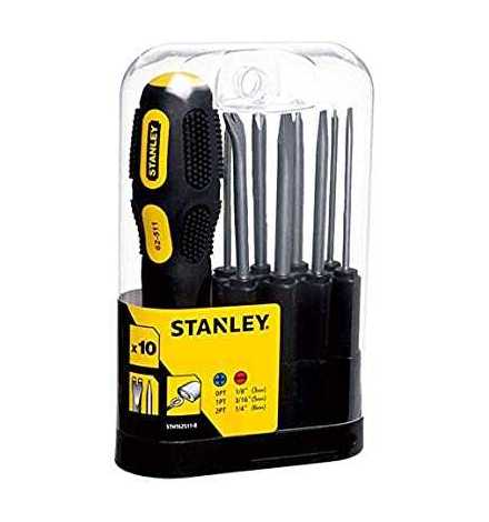 TOURNEVIS PORTE EMBOUT 10PCS - STANLEY - 0-62-511 | Prix pas cher, Quincaillerie - en Tunisie 