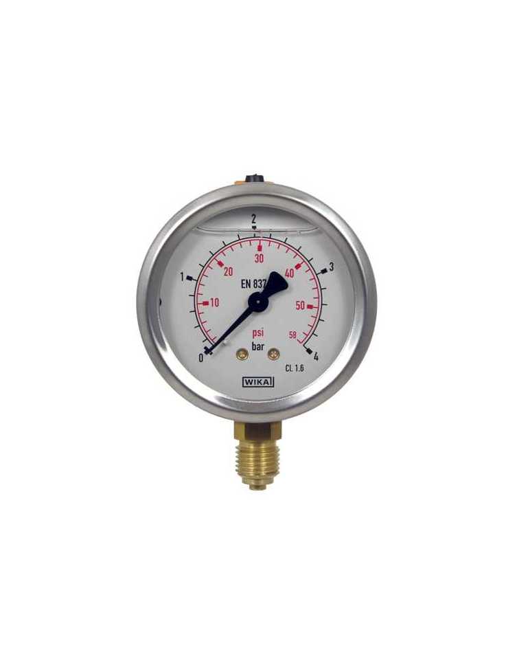 1PC Manomètre de pression d'eau, Mini Manomètre Manomètre Baromètre Mètres  Manomètre à Vide pour Carburant Air Huile Eau 0-4bar/0-60psi NPT