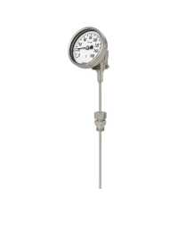Thermomètre Type S55, 0 à 60°C PL6x100mm boîtier orientable et inclinable lisse sans filetage - WIKA | Prix pas cher, Ph-mètre -