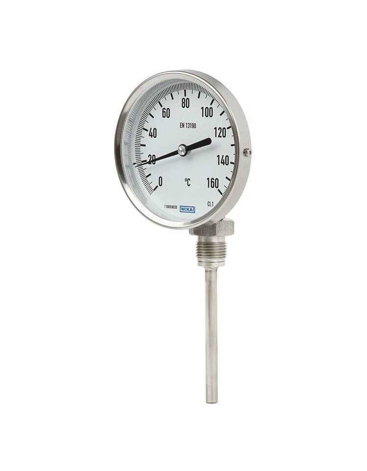 Thermomètre Type R52.100, 0 à 100°C, PL8X160 Lisse - WIKA - Tunisie