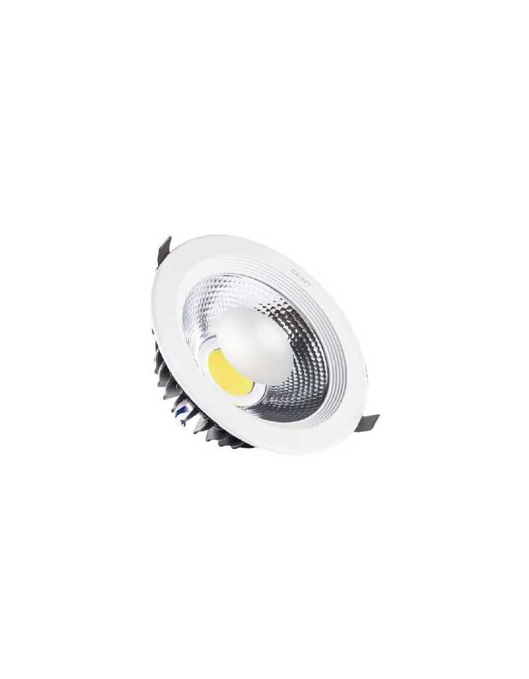 Lot de 3 Spot LED encastrable complet 1/4 de tour Blanc Fixe avec Ampoule  GU10
