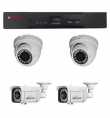 Kit Videosurveillance HD (2 Dômes VF+ 2 Tubes VF+ DVR4) 2.4MP - CPPLUS | Prix pas cher, Vidéosurveillance - en Tunisie 