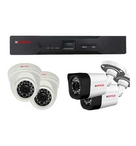 Kit Videosurveillance HD (2 Dômes + 2 Tubes + DVR4) 2.4 MP - CPPLUS | Prix pas cher, Vidéosurveillance - en Tunisie 