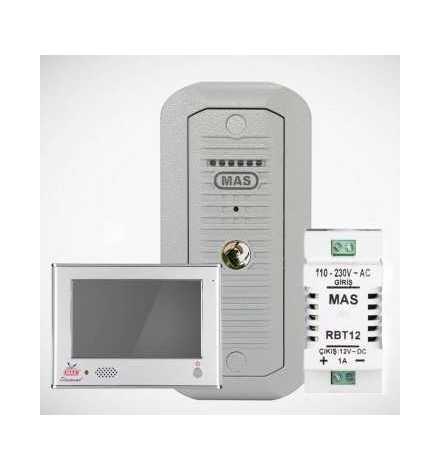 ONYX700300 Kit vidéophone ONYX avec platine de rue 7.0'' + DGD2K70 + RVS5001 - MAS INTERCOM | Prix pas cher, Interphone - en Tu