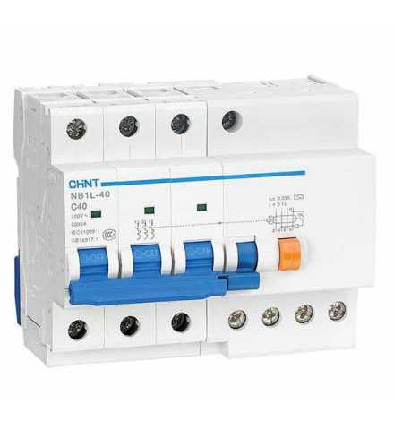 NB1L-40 4P C25 300mA AC 6kA Disjoncteur Differentiel CHINT | Prix pas cher, Interrupteur et disjoncteur différentiel - en Tunis