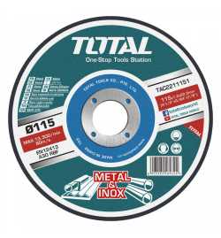 Disque abrasifs en métal et inox 115mm TAC2211151 TOTAL
